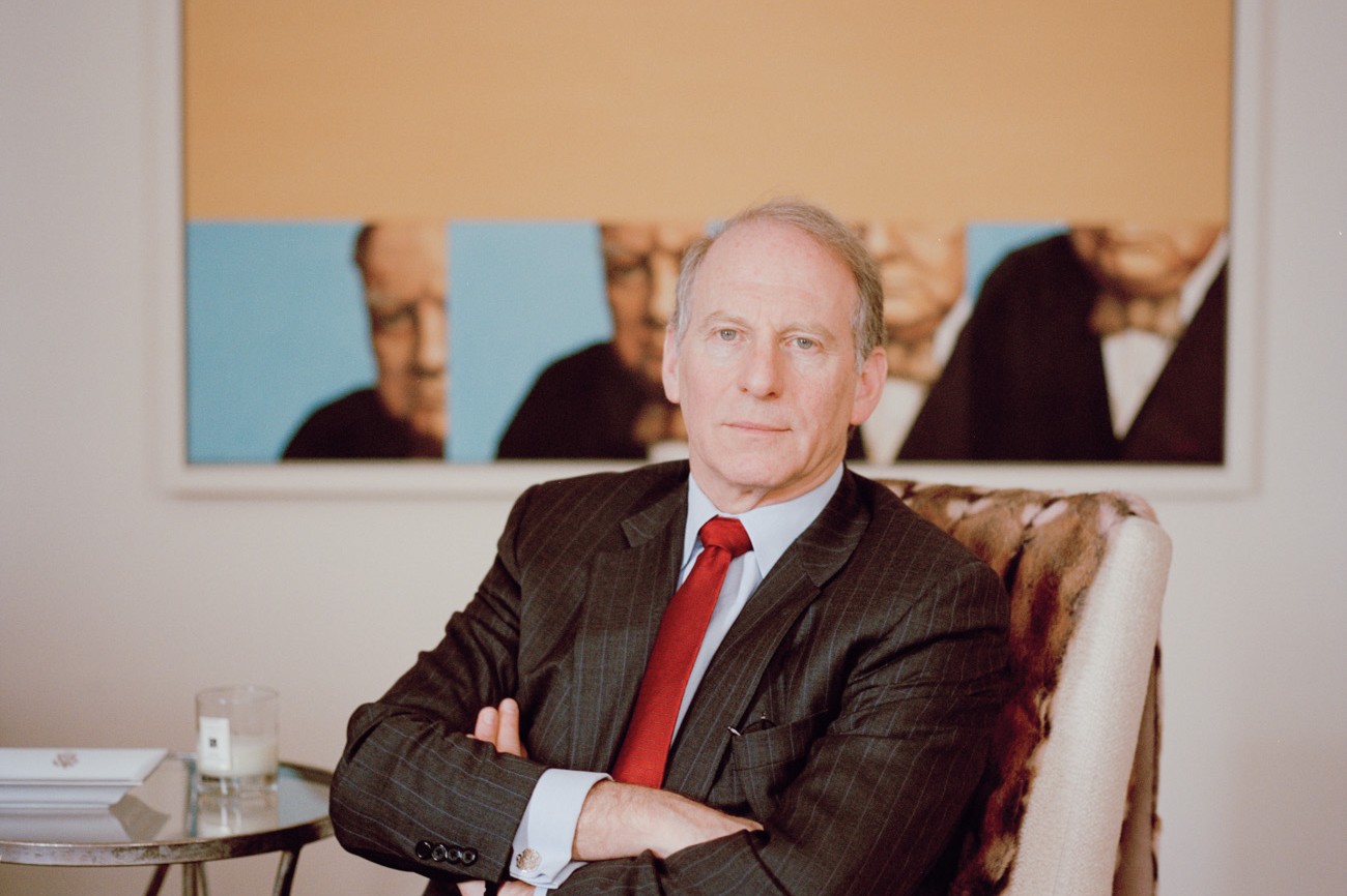CEO Portrait of Council on Foreign Relations' President Richard Haass NYC Corporate Portrait of Richard Haass At Home Winston Churchill Painting