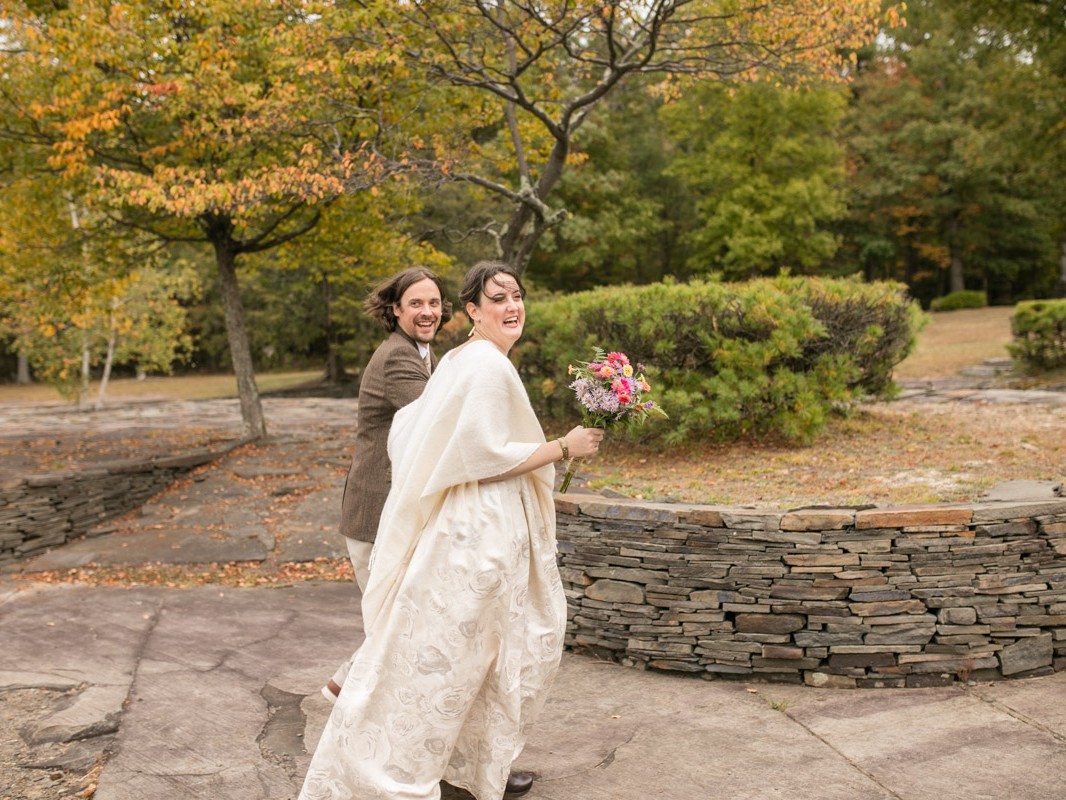 beautiful Opus 40 wedding at the popular sculpture park and museum in Saugerties, NY