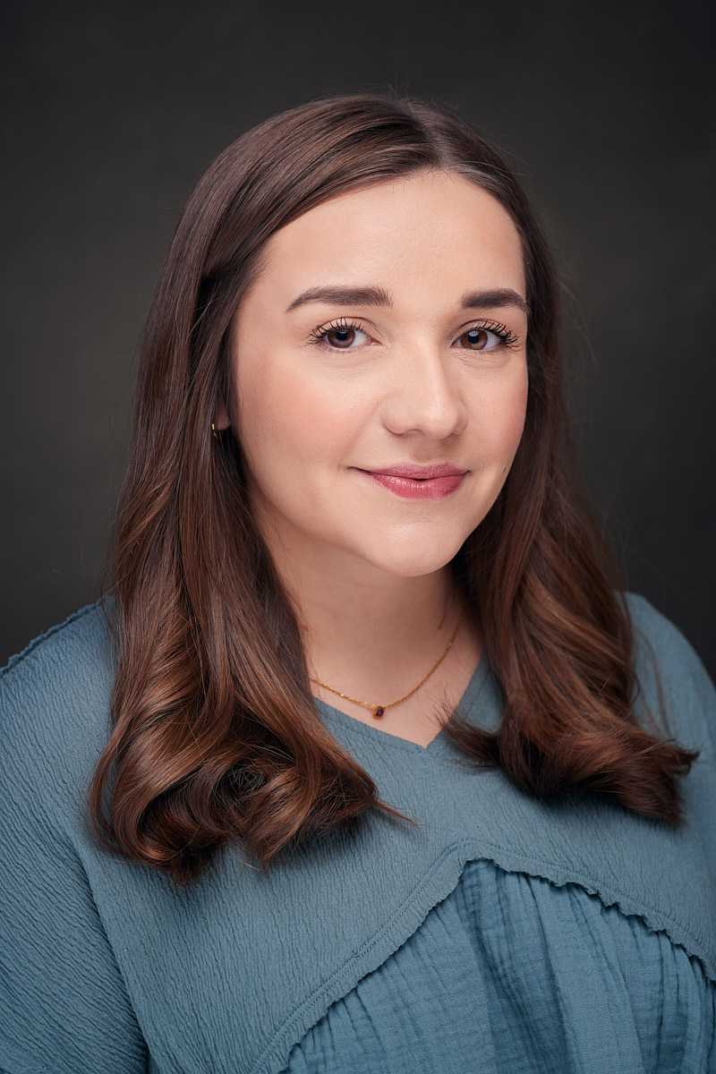 Actor Headshots Photographer in Dallas | Young Actress in Blue Dress