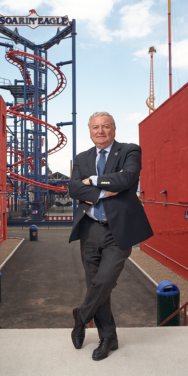 Houston Business Portraits - Outdoor CEO Portrait at Amusement Park
