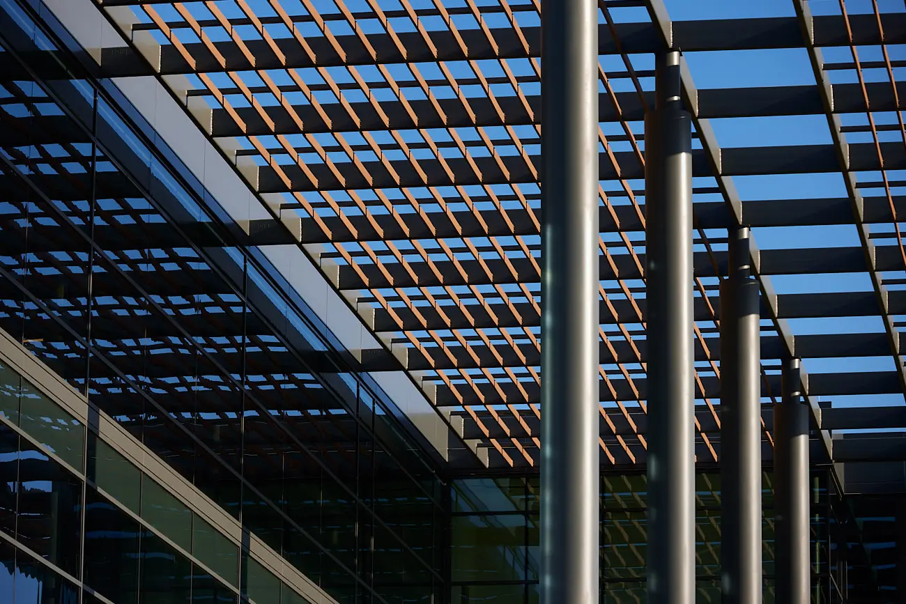 Architecture Photographer Dallas - Exterior Detail of Commercial Office Building Hillwood Commons II