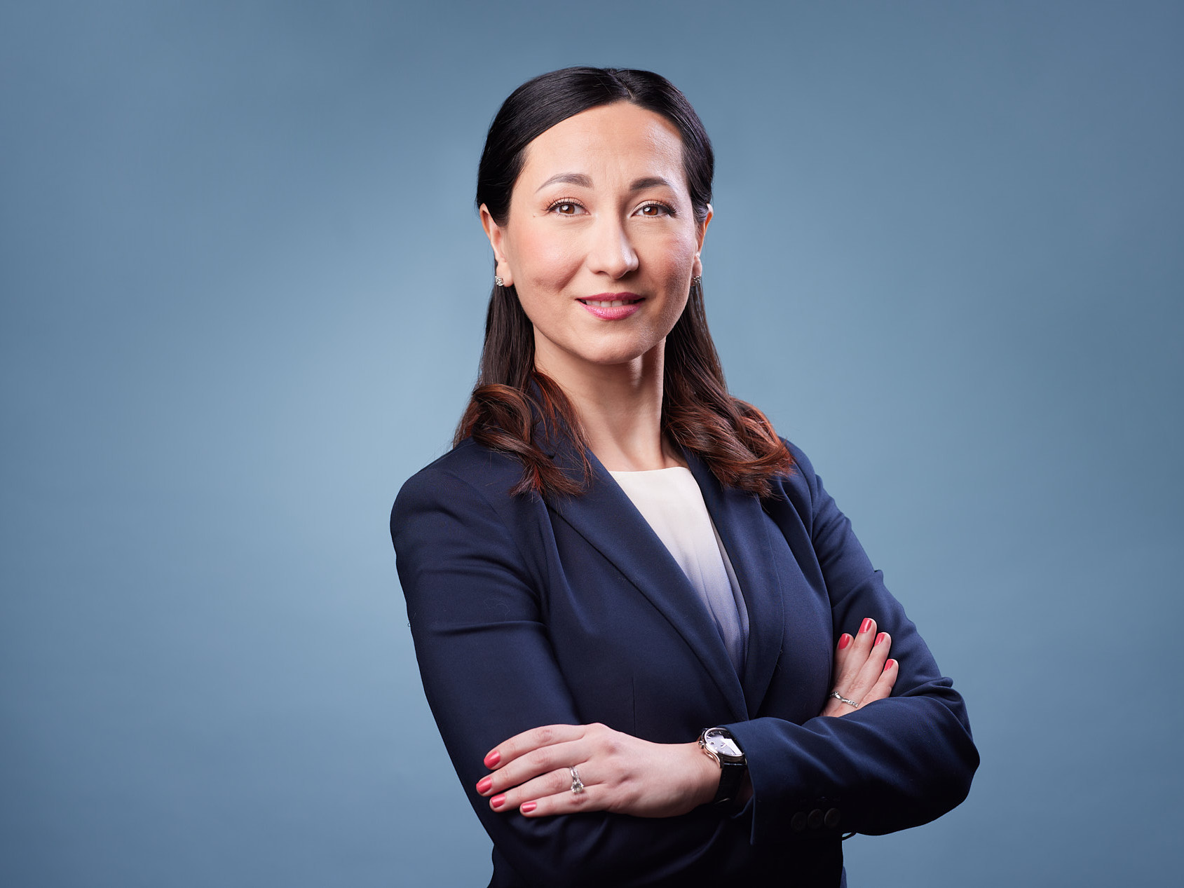 Benefits of Regularly Refreshing Corporate Headshots - Colorful Female Executive Headshot