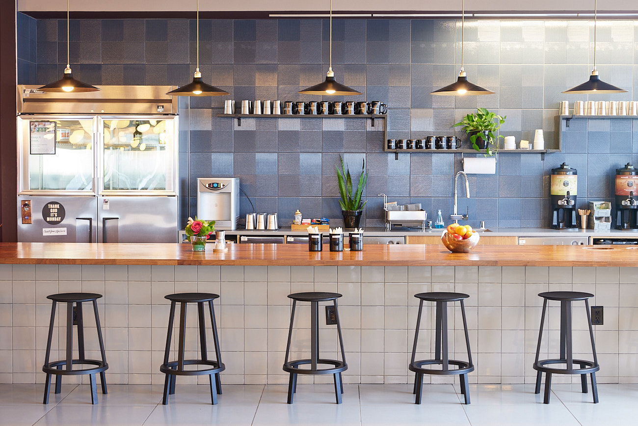 Unveiling the Secrets of Stunning Architectural Photography - Architecture Detail of Office Lunch Kitchen Area